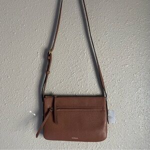 Fossil Tan Crossbody Bag